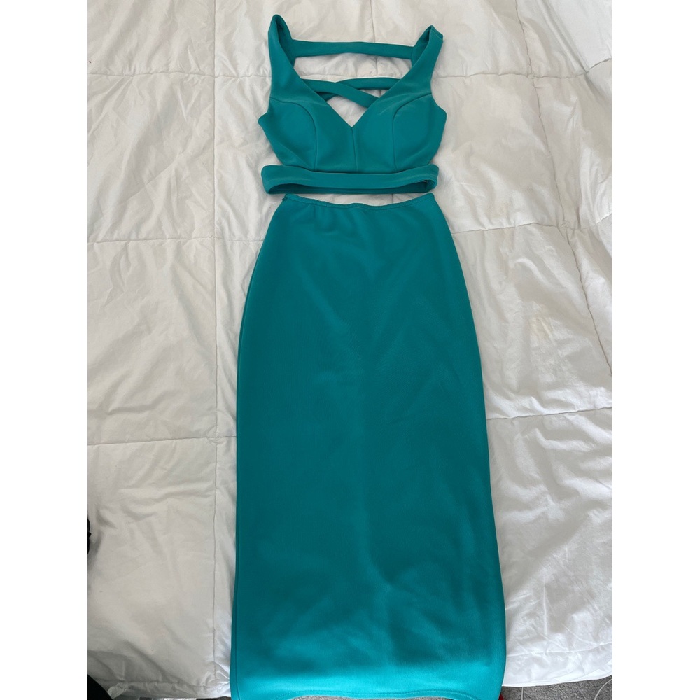 Cross Cross Open Back Padded Two Piece Set - image 1